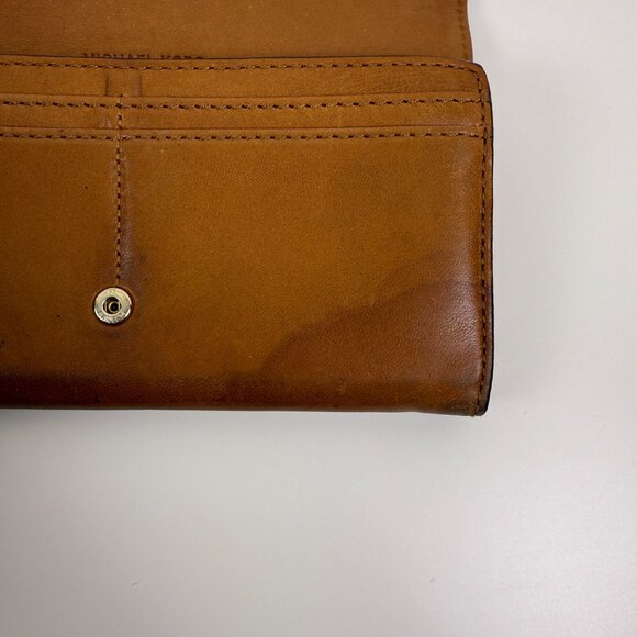 Michael Kors Brown Leather Wallet Classic Y2K Designer Minimalist - Picture 4 of 10